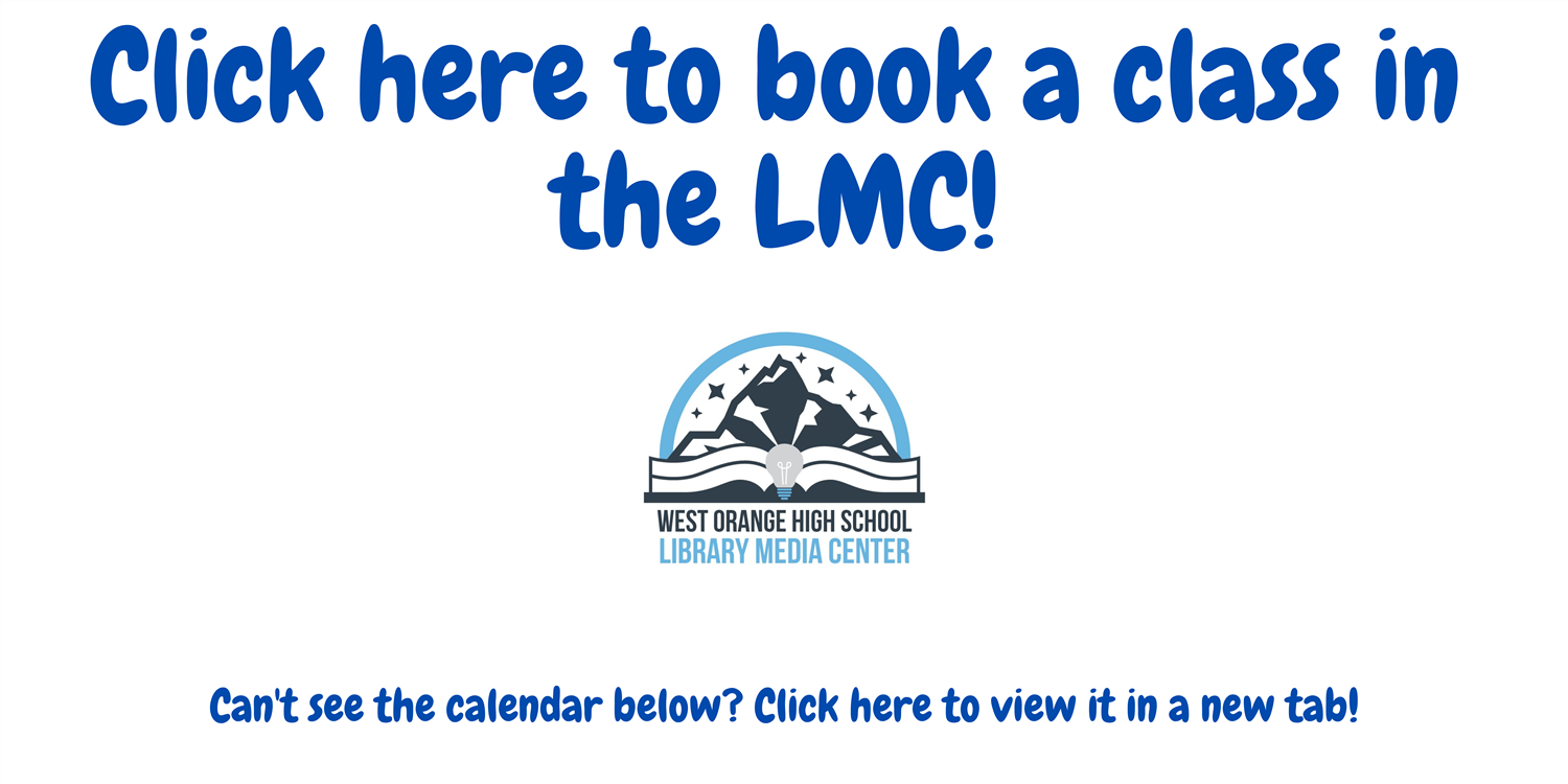 Click here to book a class in the LMC? Can't see the calendar below? Click here to view it in a new tab!